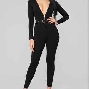 Fashion nova black jumpsuit
